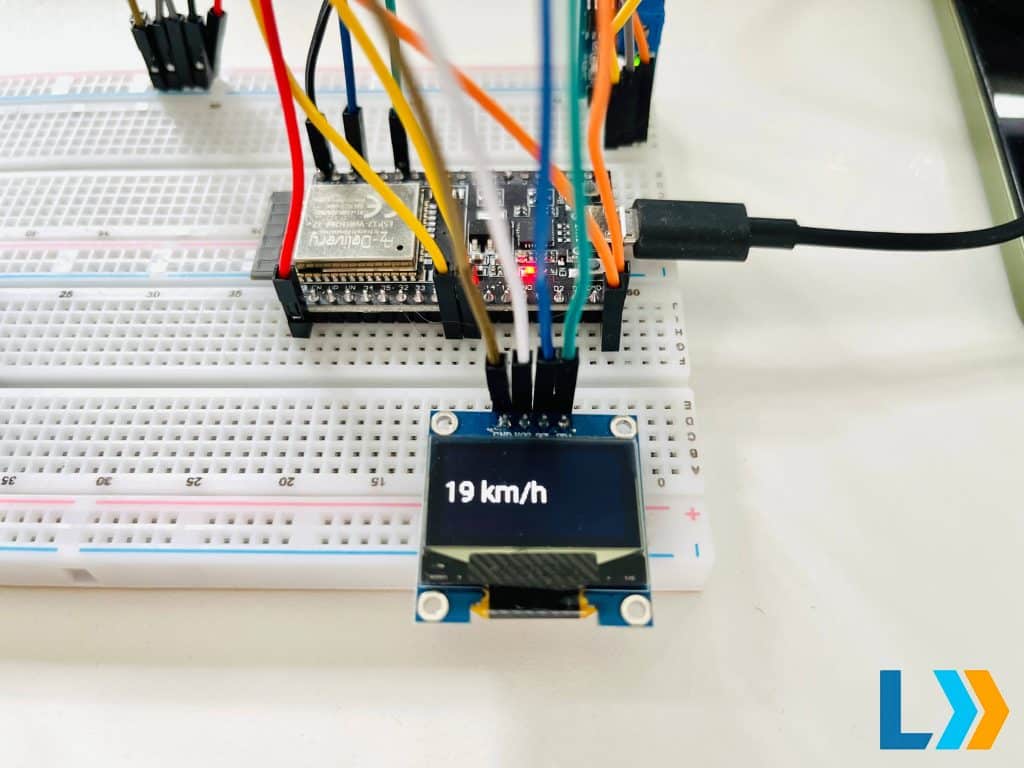oled display geschwindigkeitsmessung w
