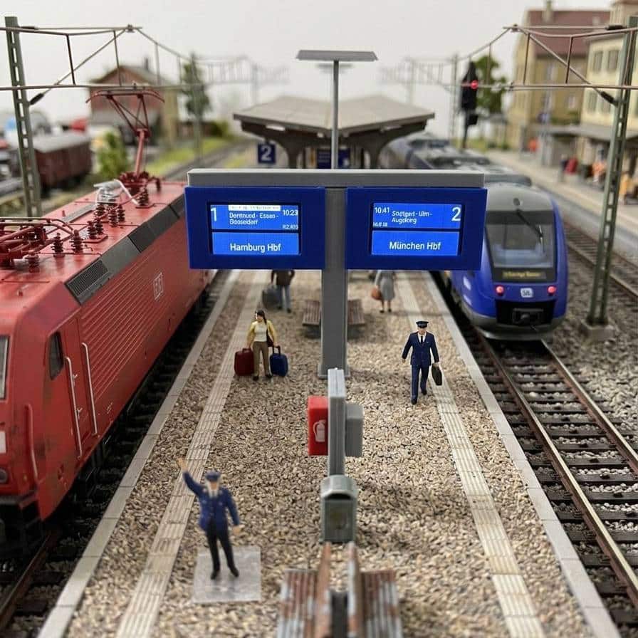 Lüdke Zugzielanzeiger Mittelbahnsteig h0 - 1.14